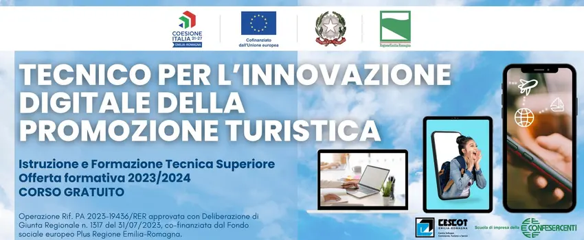 Al momento stai visualizzando APERTURA DELLE ISCRIZIONI CORSO IFTS: TECNICO PER L’INNOVAZIONE DIGITALE DELLA PROMOZIONE TURISTICA