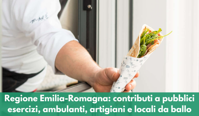 Scopri di più sull'articolo Contributi del 40% a fondo perduto per negozi, bar, ristoranti, ambulanti, artigiani alimentari e locali da ballo.